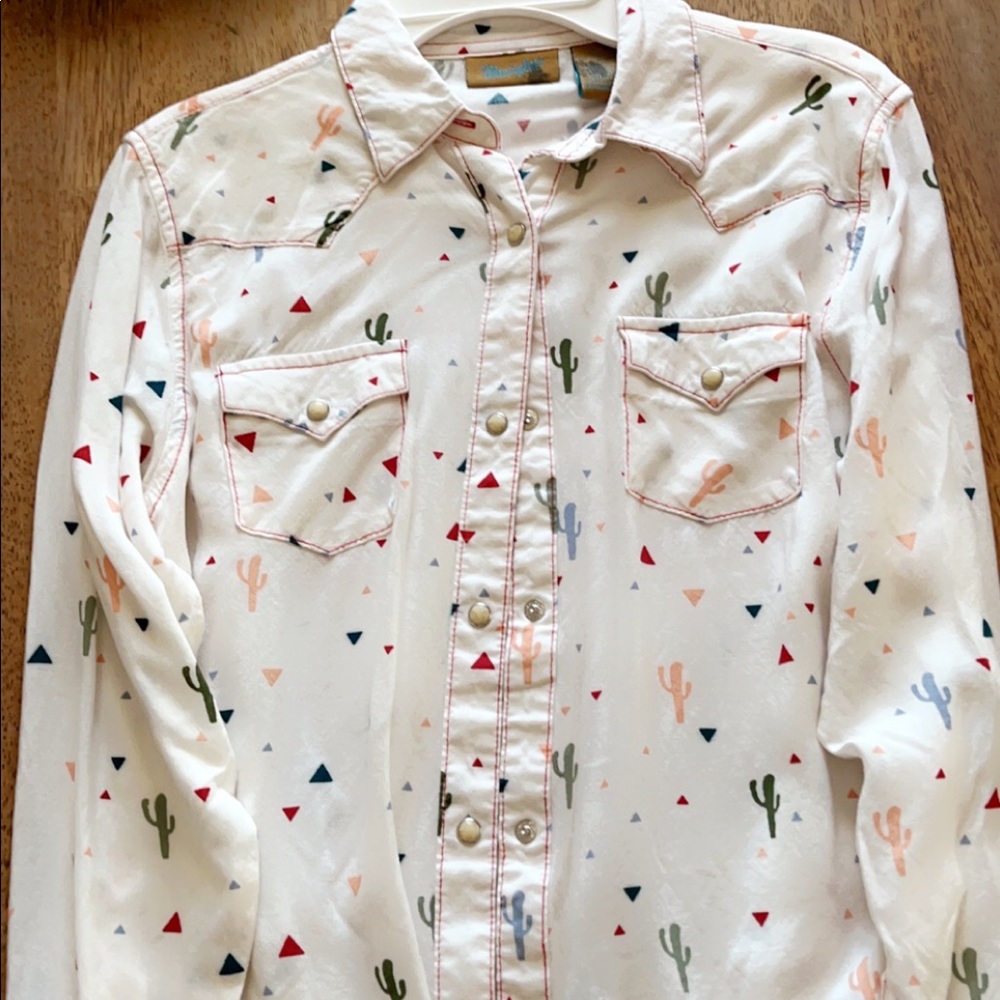 Girls Wrangler Pearl Snap